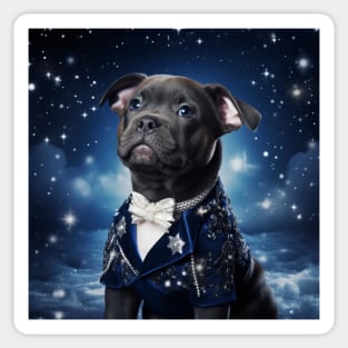 Blue Nose Staffy Sticker